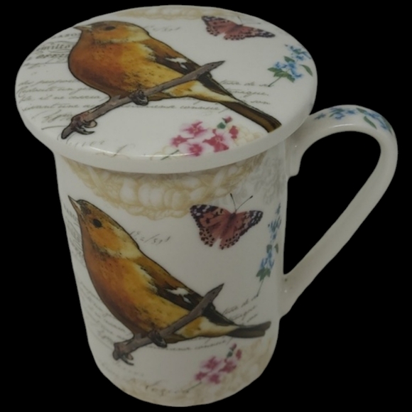 KENT POTTERY BIRD CUP WITH LID - Picture 2 of 15